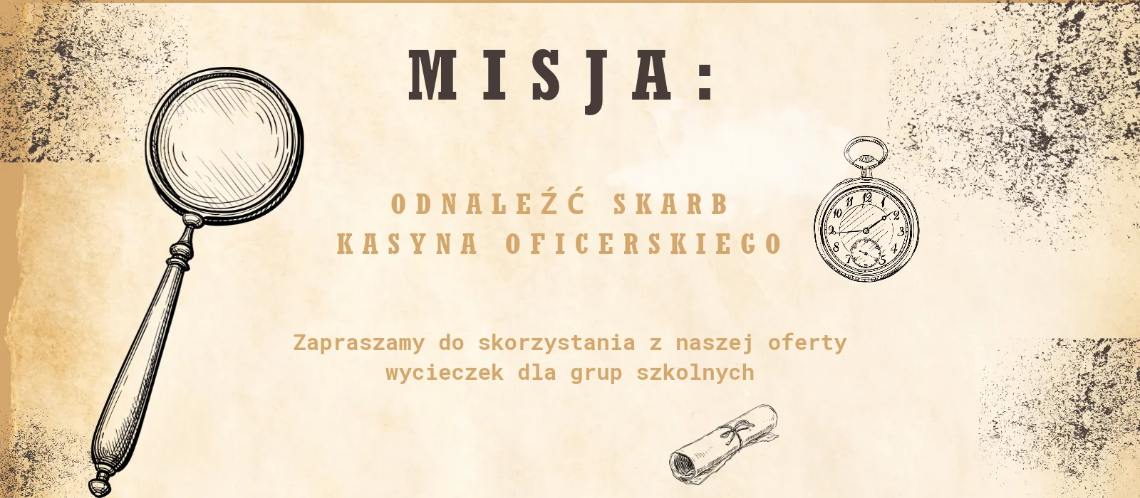plakat dotyczący wycieczek szkolnych